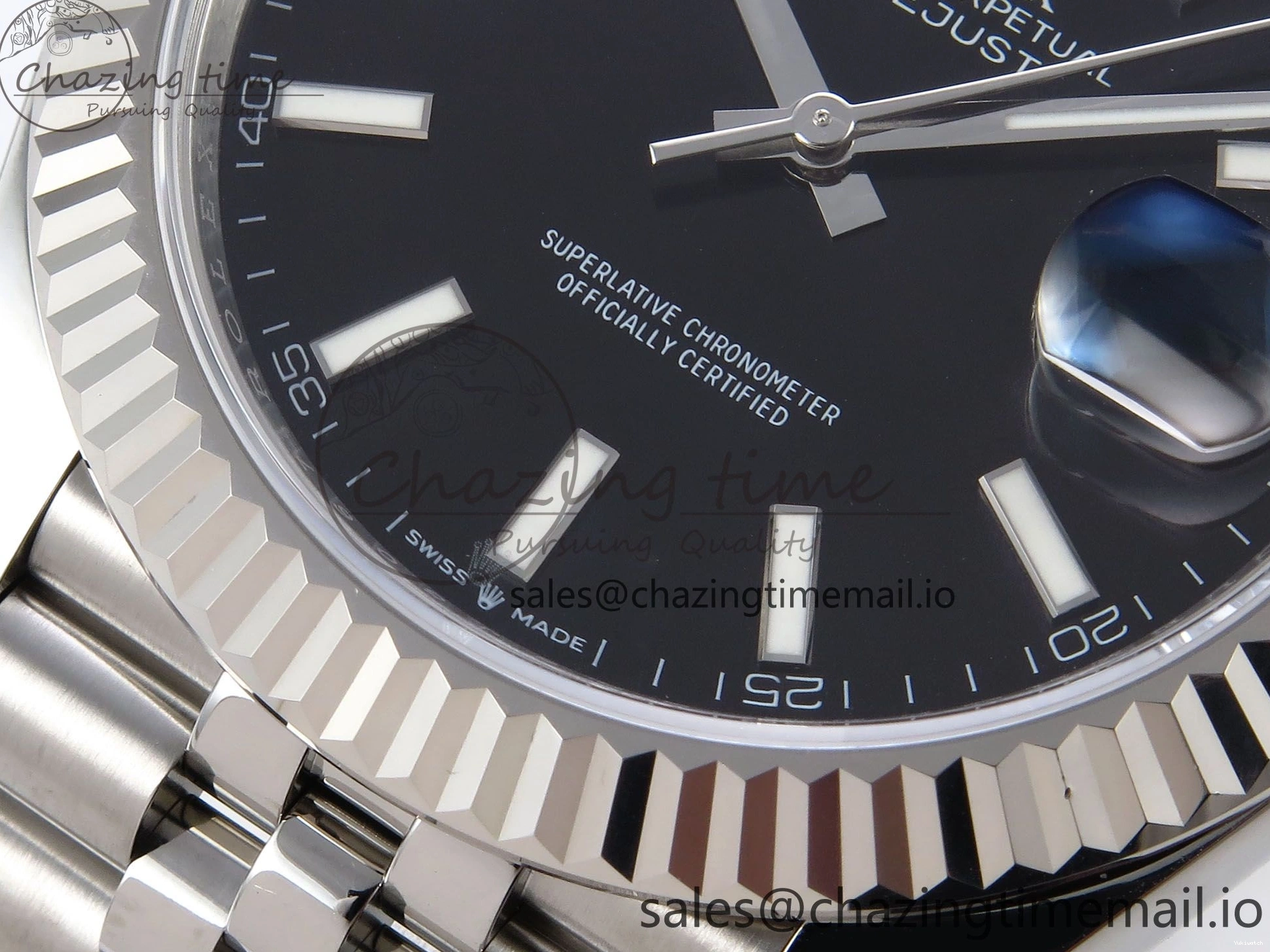Stick DateJust Bracelet 41 Edition EWEF 126334 Best A3235 on Dial Jubilee Black 0515